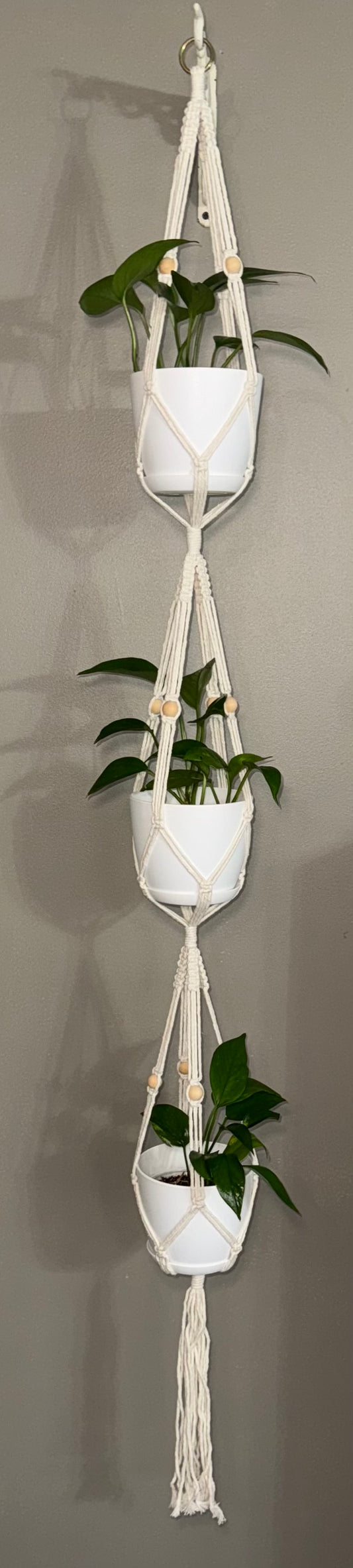 Macrame Plant Hanger "Trinity"